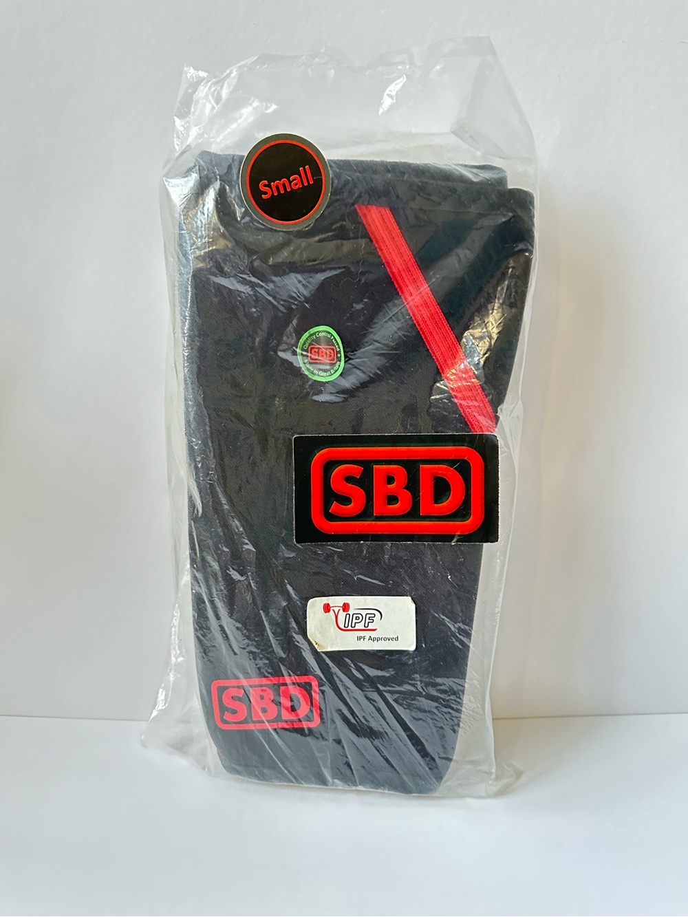 SBD Powerlifitng Knee Sleeves, 2013 Version 7mm - UNISEX, Small, Black/Red